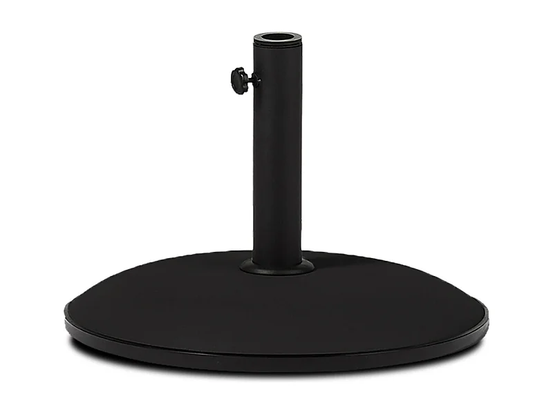 Pied de parasol en beton coloris noir 15kg