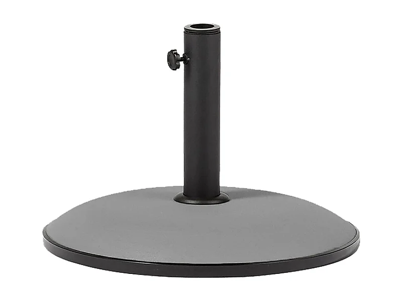 Pied de parasol, base de parasol en ciment coloris gris foncé - Diamètre 41.5 x Hauteur 82 cm