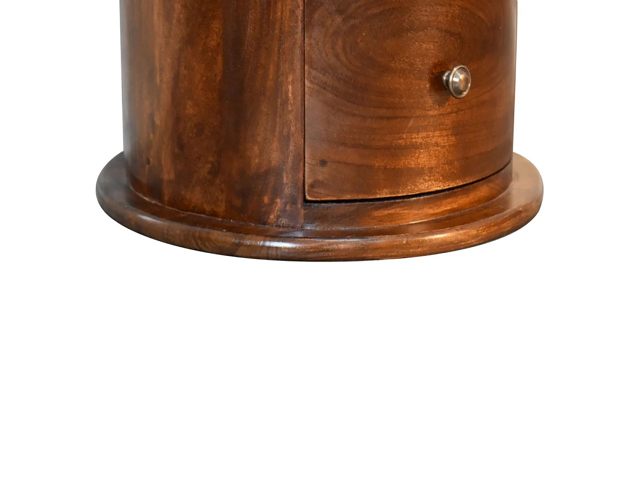 Artisan Furniture Kommode aus Massivholz mit Kastanienbraun-Finish, 3 Schubladen, braune Farbe.