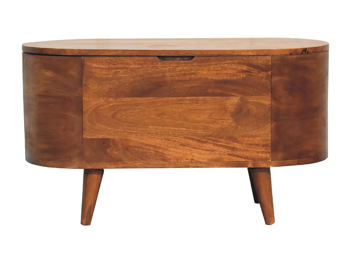 Coffre à couverture Chestnut Rounded Lid