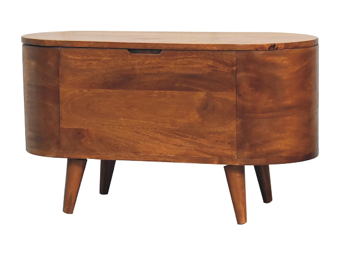 Coffre à couverture Chestnut Rounded Lid