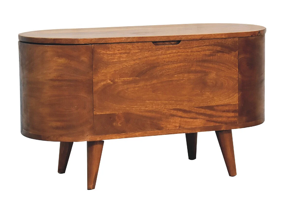 Coffre à couverture Chestnut Rounded Lid