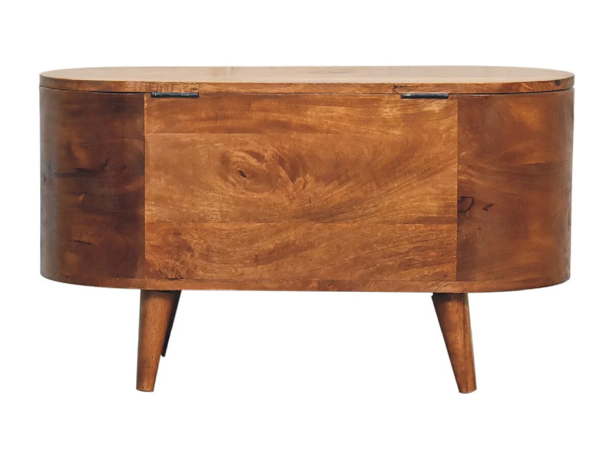 Coffre à couverture Chestnut Rounded Lid