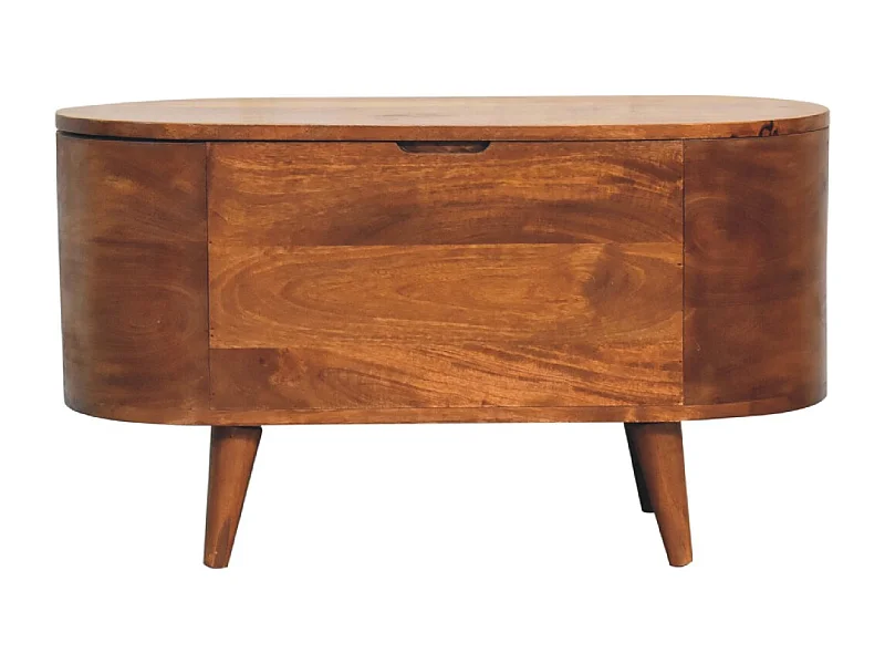 Coffre à couverture Chestnut Rounded Lid