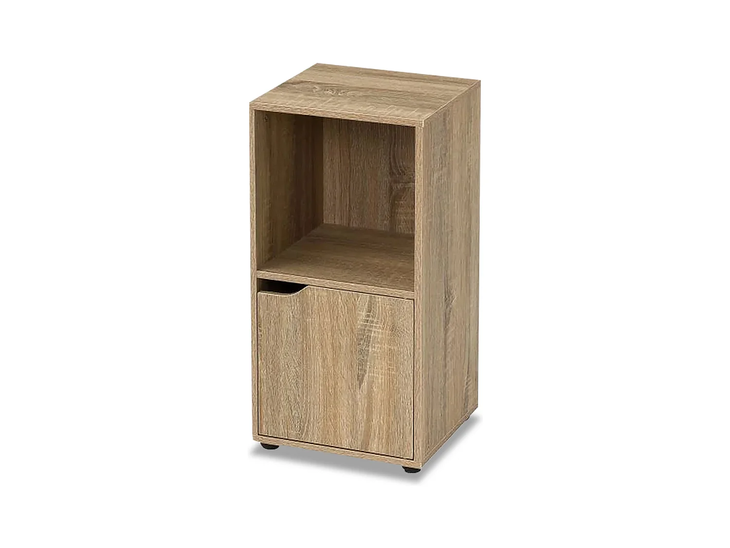 Meuble de rangement coloris chêne - Longueur 30 x Profondeur 29 x Hauteur 60 cm