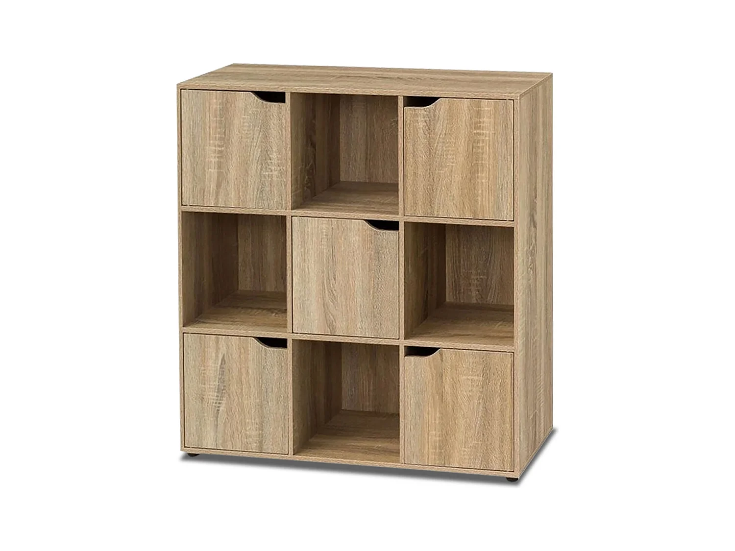 Meuble de rangement coloris chêne - Longueur 90 x