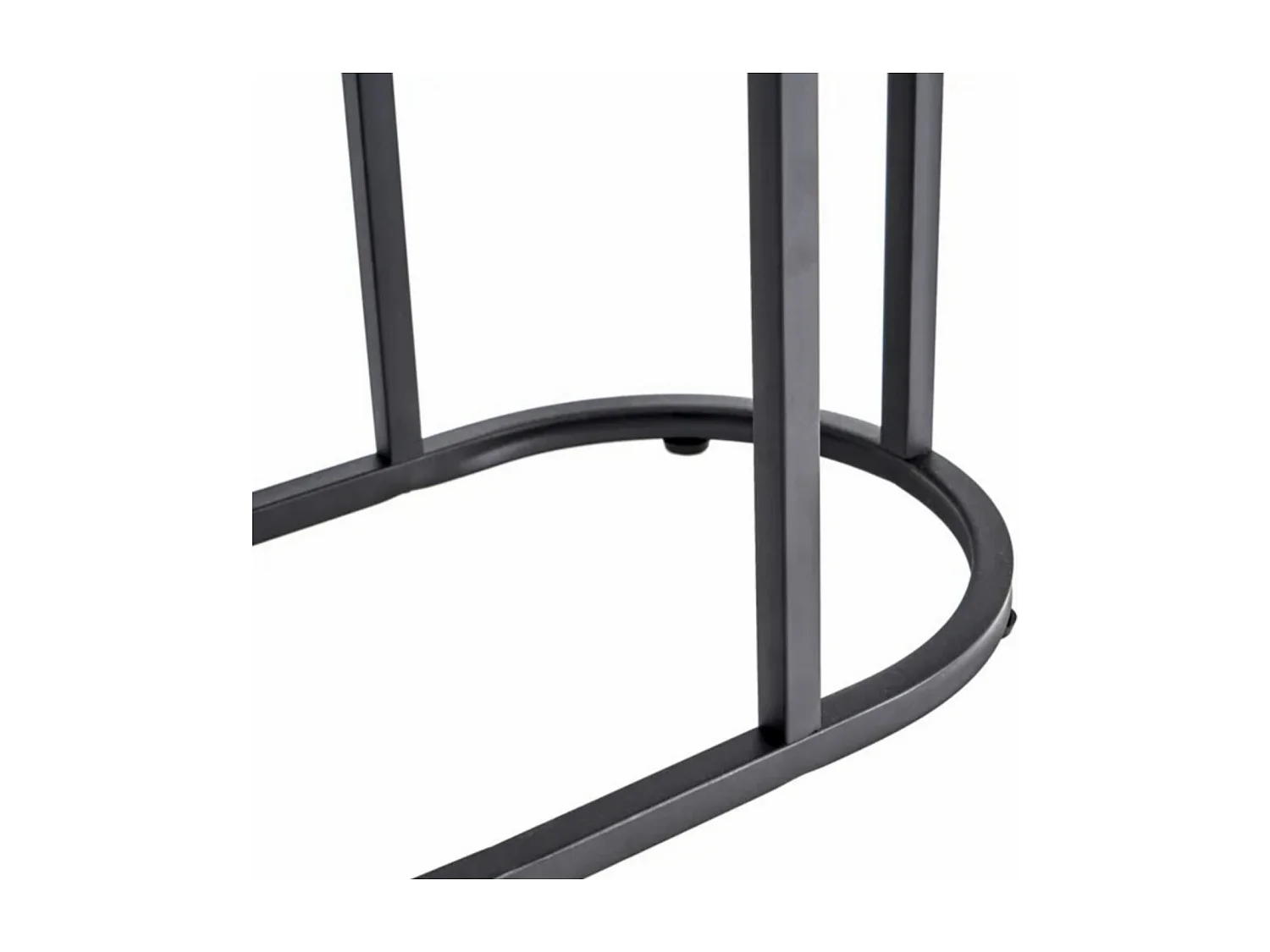 Table console meuble d'entrée en MDF-métal coloris naturel-noir - Longueur 72 x Profondeur 30 x Hauteur 60 cm