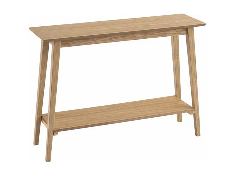 Table de console meuble d'entrée coloris naturel - Longueur 100 x Profondeur 30 x Hauteur 72 cm