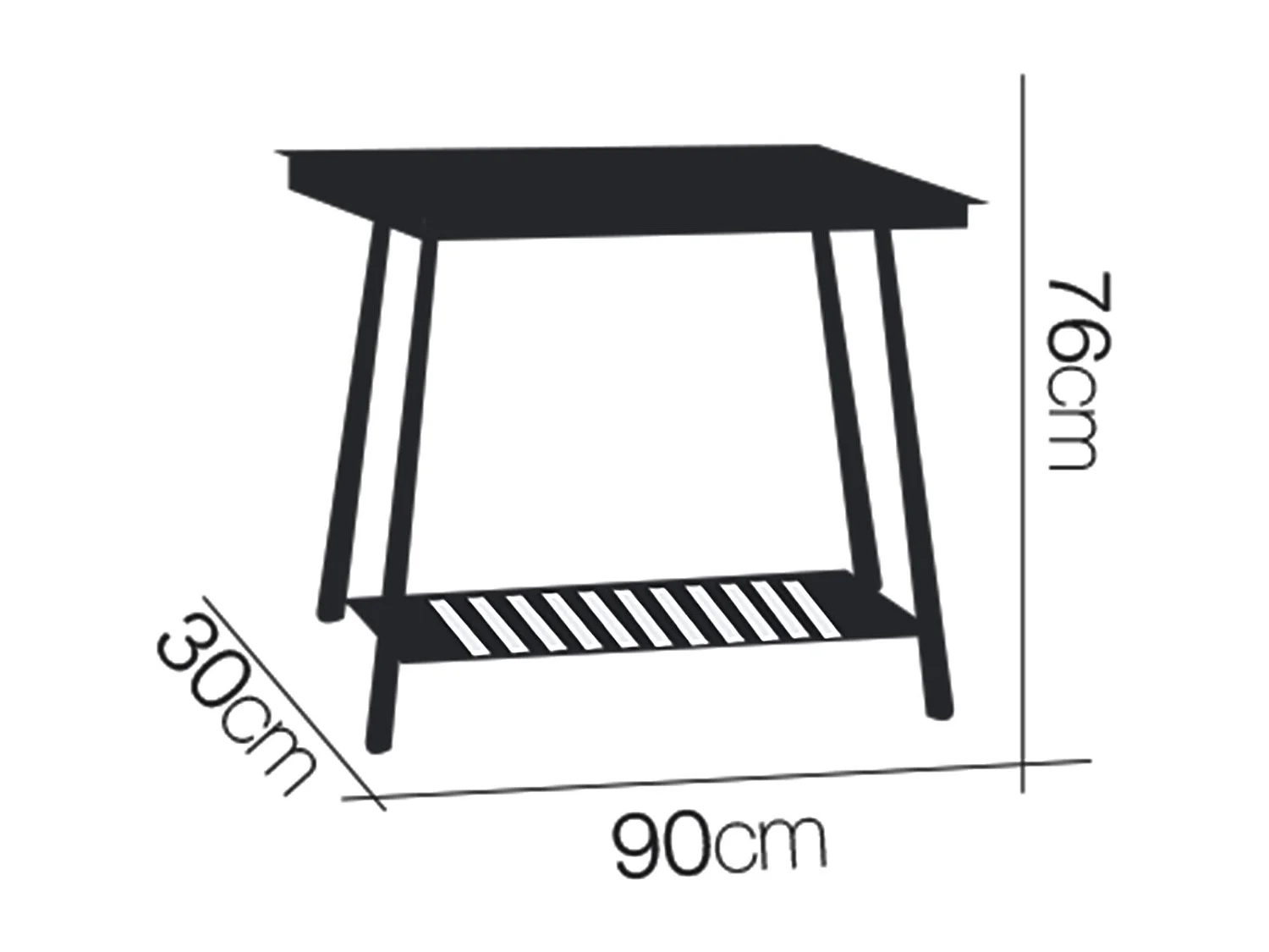 TABLE CONSOLE 90 x 30 x H76 cm