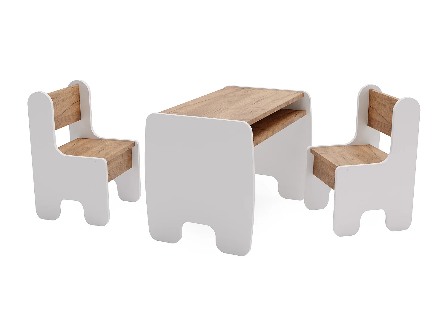 Ensemble table + 2 chaises pour chambre d'enfant