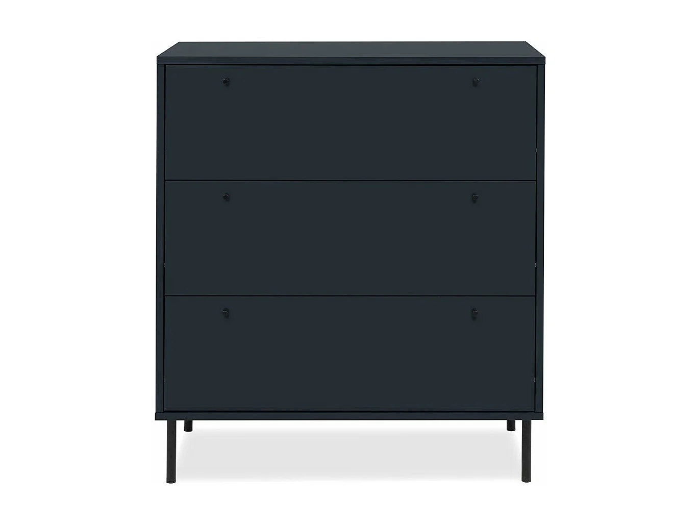 Commode 3 tiroirs bleu royal L80 cm - BOGOTA