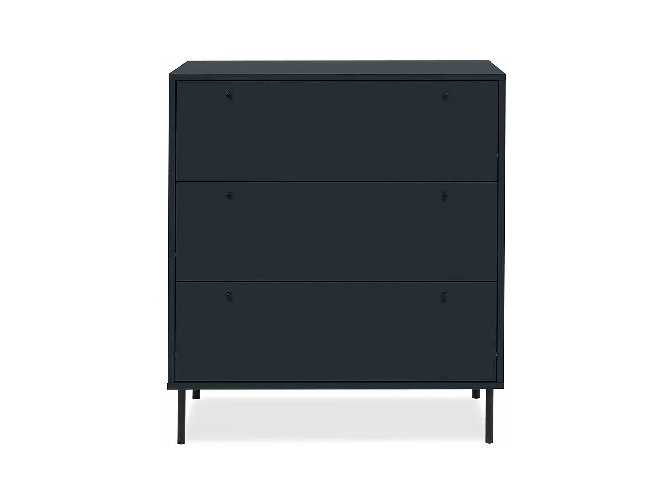 Commode 3 tiroirs bleu royal L80 cm - BOGOTA