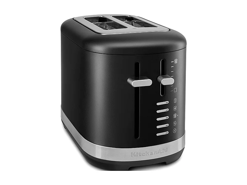 KitchenAid Toaster mit 2 Schlitzen, 7 Bräunungsstufen und extra breiten Schlitzen, Farbe schwarz