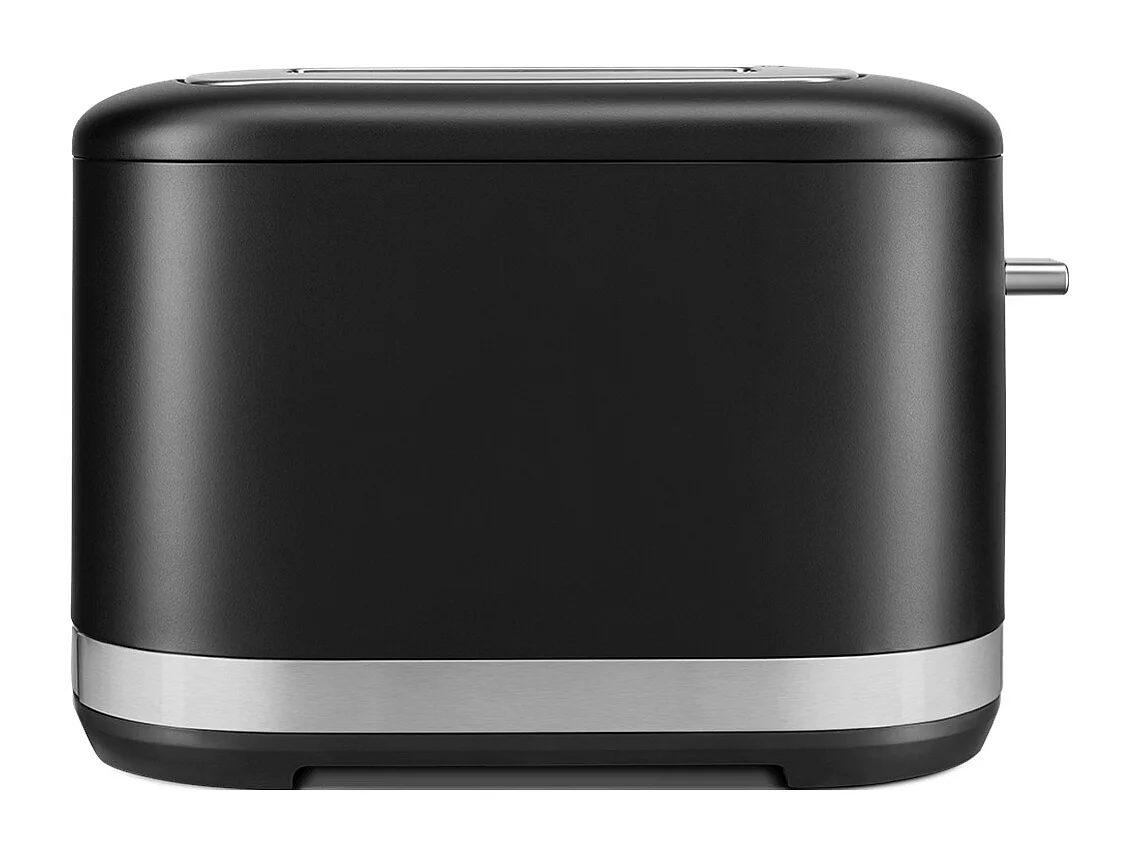 Tostadora KitchenAid de 2 ranuras con selector de 7 opciones de tostado y ranuras extra anchas, color negro regaliz