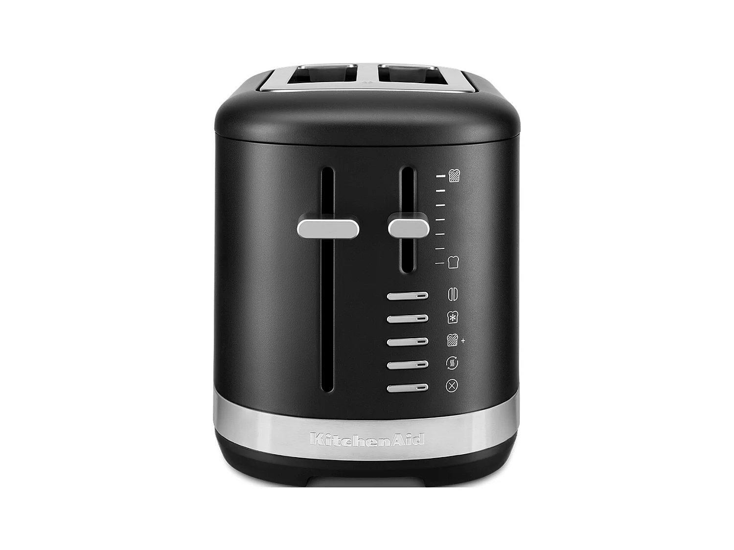 KitchenAid Toaster mit 2 Schlitzen, 7 Bräunungsstufen und extra breiten Schlitzen, Farbe schwarz