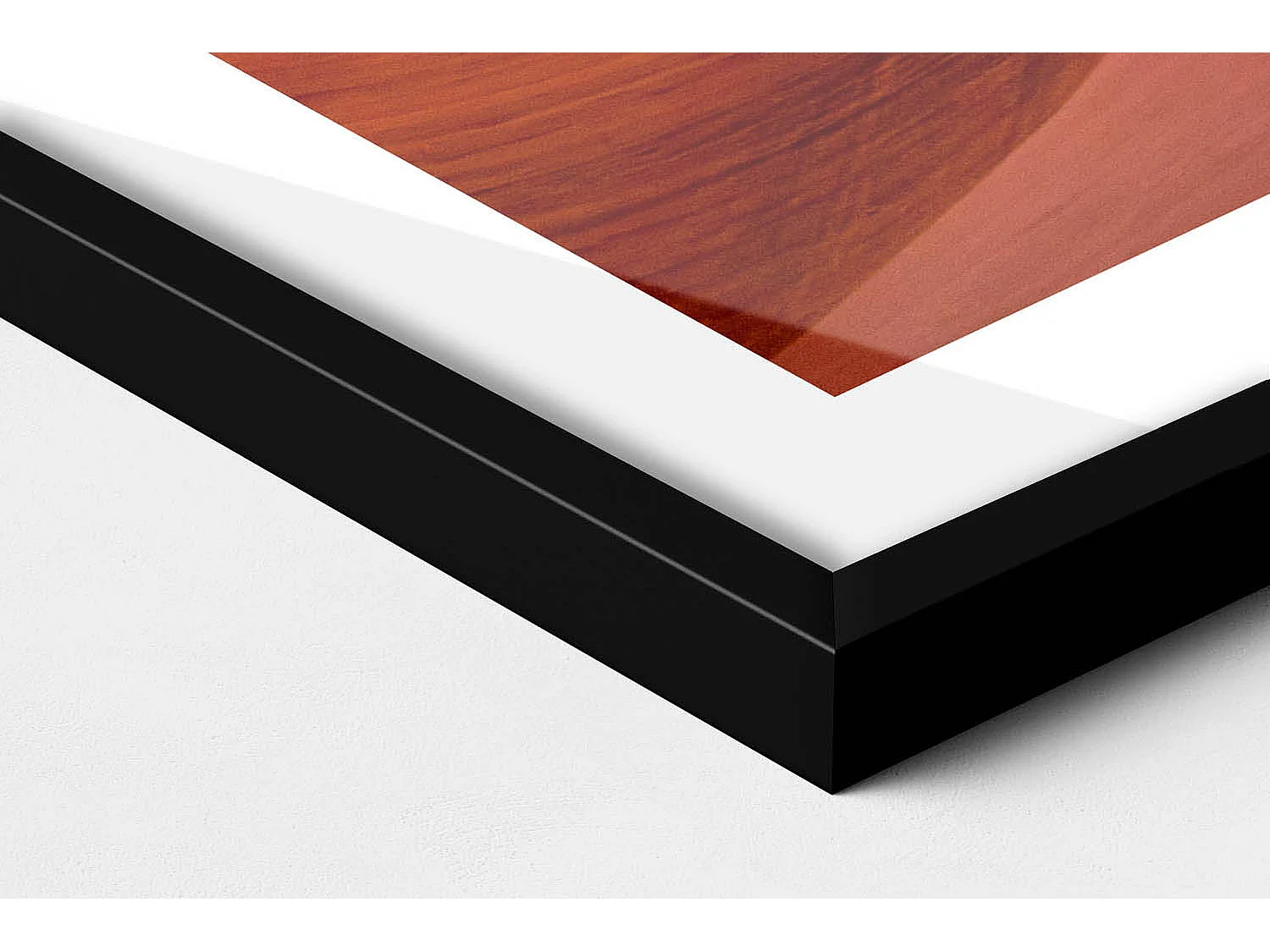 Dekoratives Gemälde mit schwarzem Rahmen, Rocky Canyon Landschaft 100 x 70 cm – Perfekt für das Wohn- oder Schlafzimmer