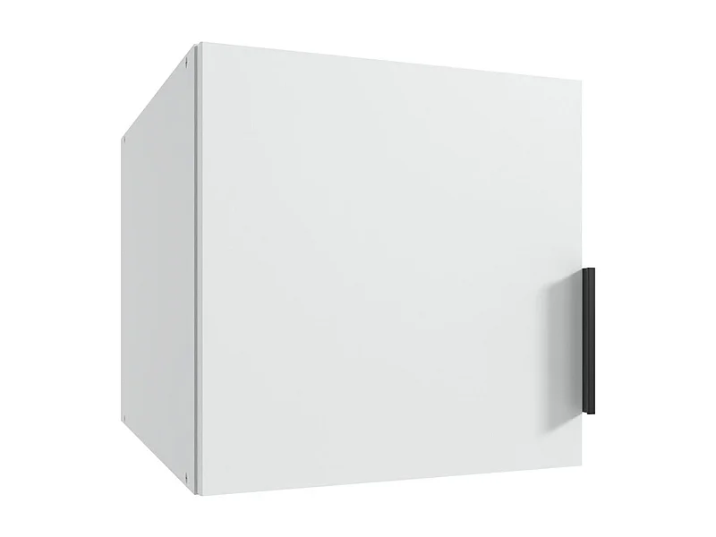Surmeuble pour armoire, meuble de rangement avec 1 porte coloris blanc - Longueur 40 x Hauteur 40 x Profondeur 54 cm 