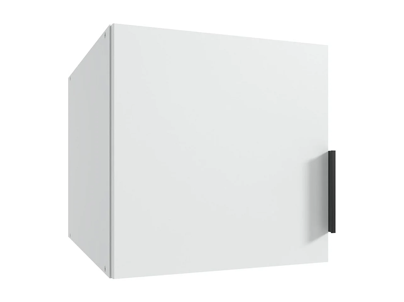 Surmeuble pour armoire, meuble de rangement avec 1 porte coloris blanc - Longueur 40 x Hauteur 40 x Profondeur 54 cm 