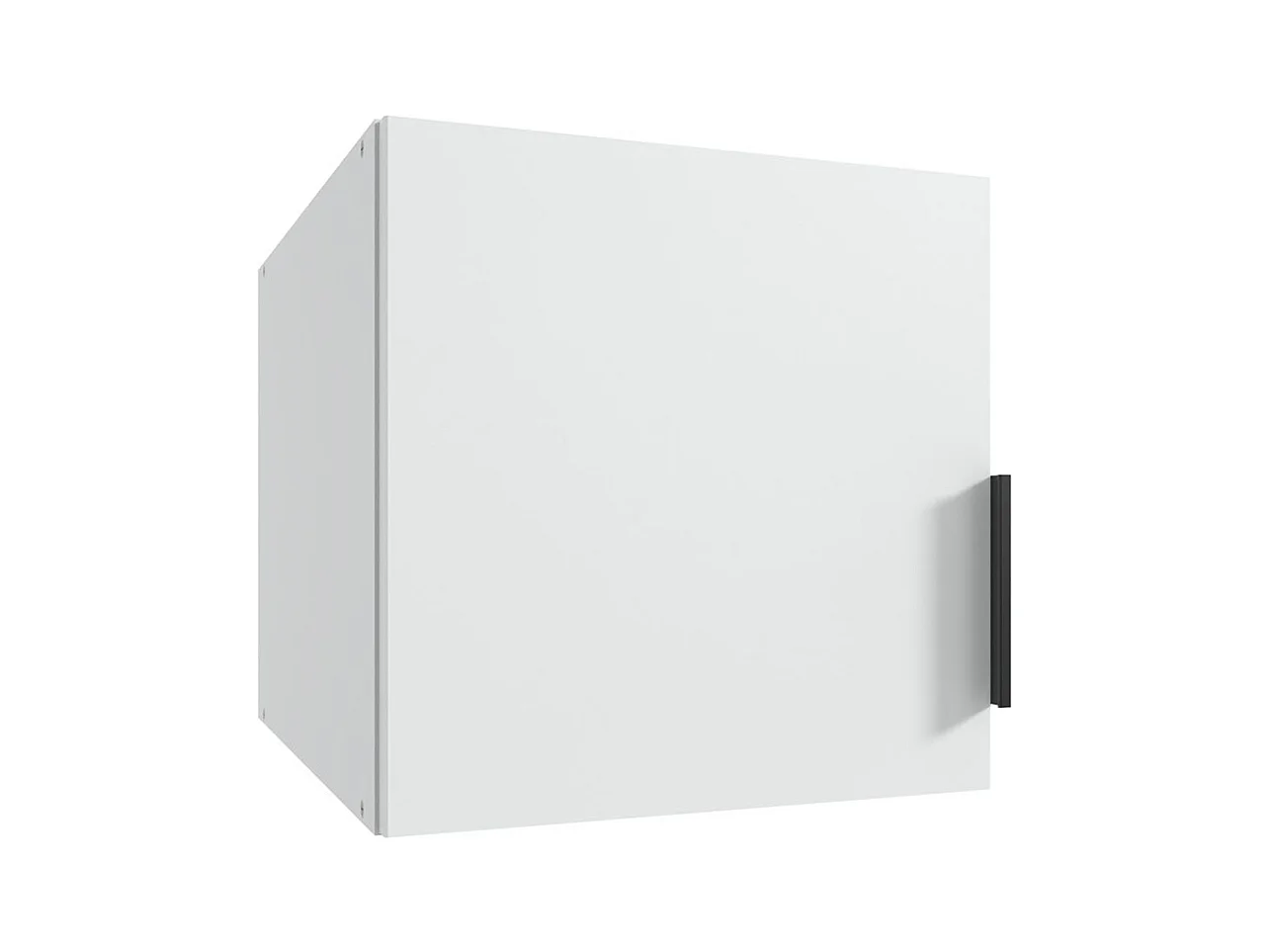 Surmeuble pour armoire, meuble de rangement avec 1 porte coloris blanc - Longueur 40 x Hauteur 40 x Profondeur 54 cm 