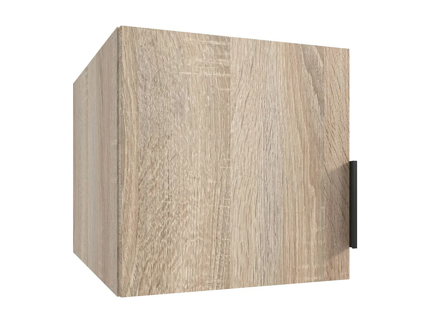 Surmeuble pour armoire, meuble de rangement avec 1 porte coloris imitation chêne - Longueur 40 x Hauteur 40 x Profondeur 54 cm 