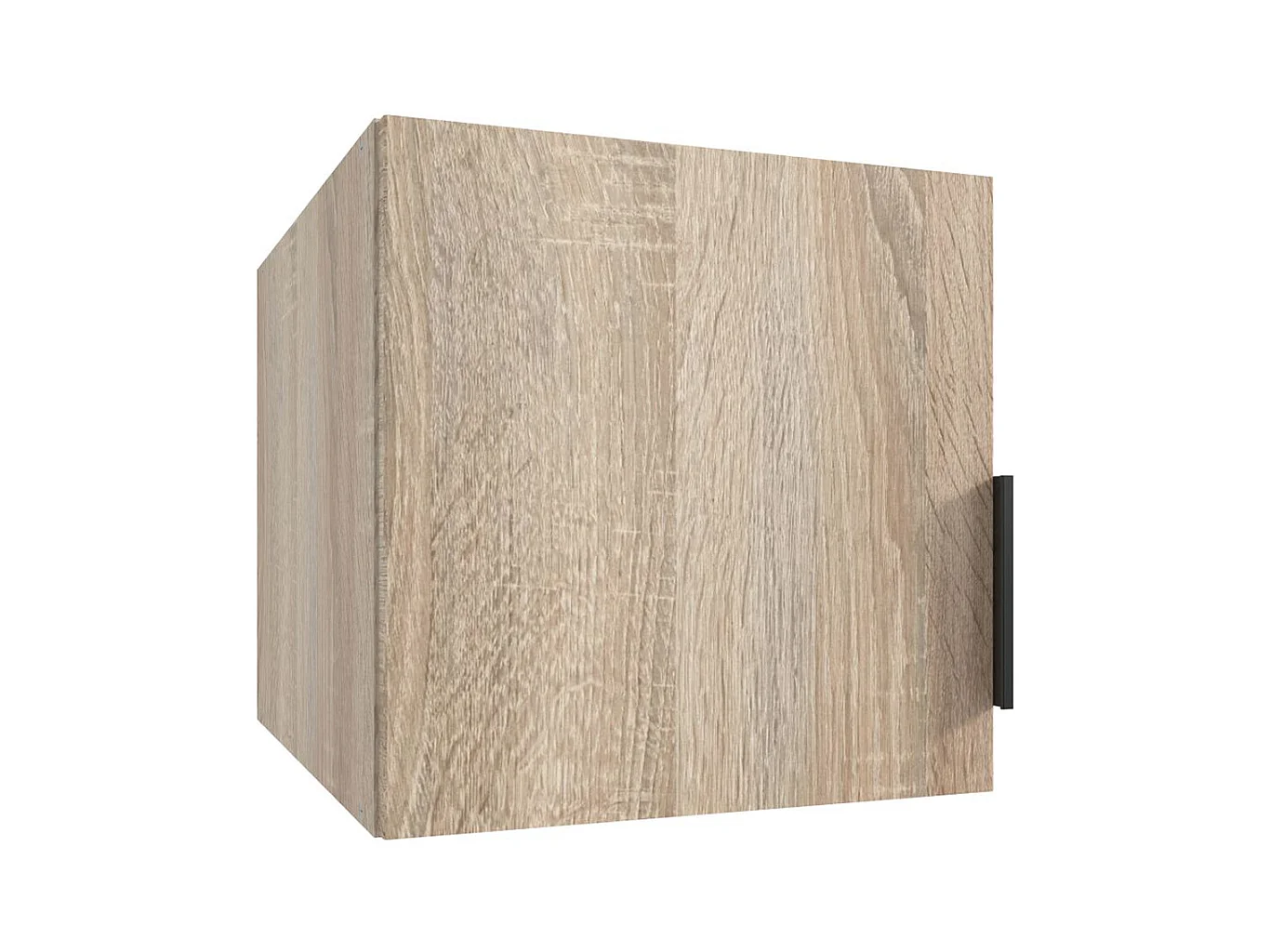 Surmeuble pour armoire, meuble de rangement avec 1 porte coloris imitation chêne - Longueur 40 x Hauteur 40 x Profondeur 54 cm 