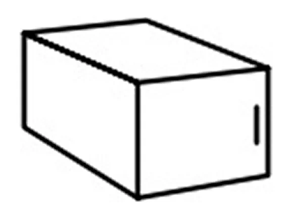 Armoire de rangement avec 2 portes et 2 tiroirs en bois mélamine coloris  Blanc - Longueur 40 x Hauteur 225  x Profondeur  54 cm 