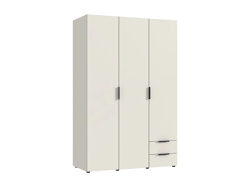 Armoire, placard garde-robe coloris Blanc - Longueur 120 x Hauteur 185 x Profondeur 54 cm 
