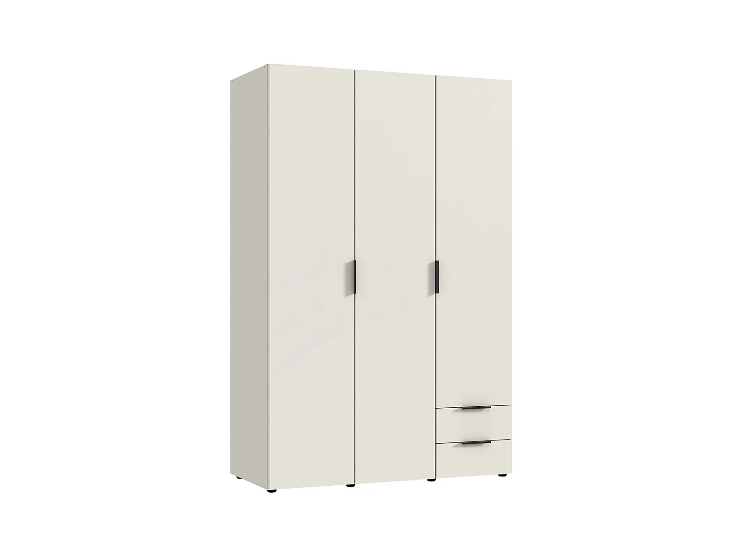 Armoire, placard garde-robe coloris Blanc - Longueur 120 x Hauteur 185 x Profondeur 54 cm 