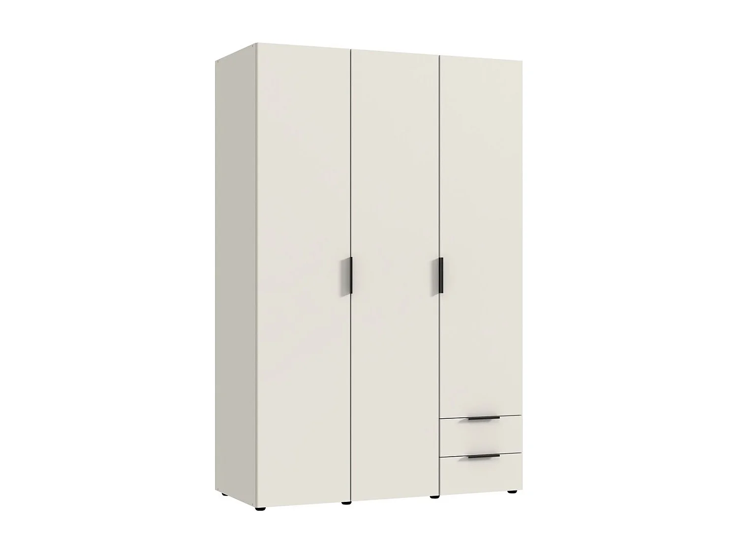 Armoire, placard garde-robe coloris Blanc - Longueur 120 x Hauteur 185 x Profondeur 54 cm 