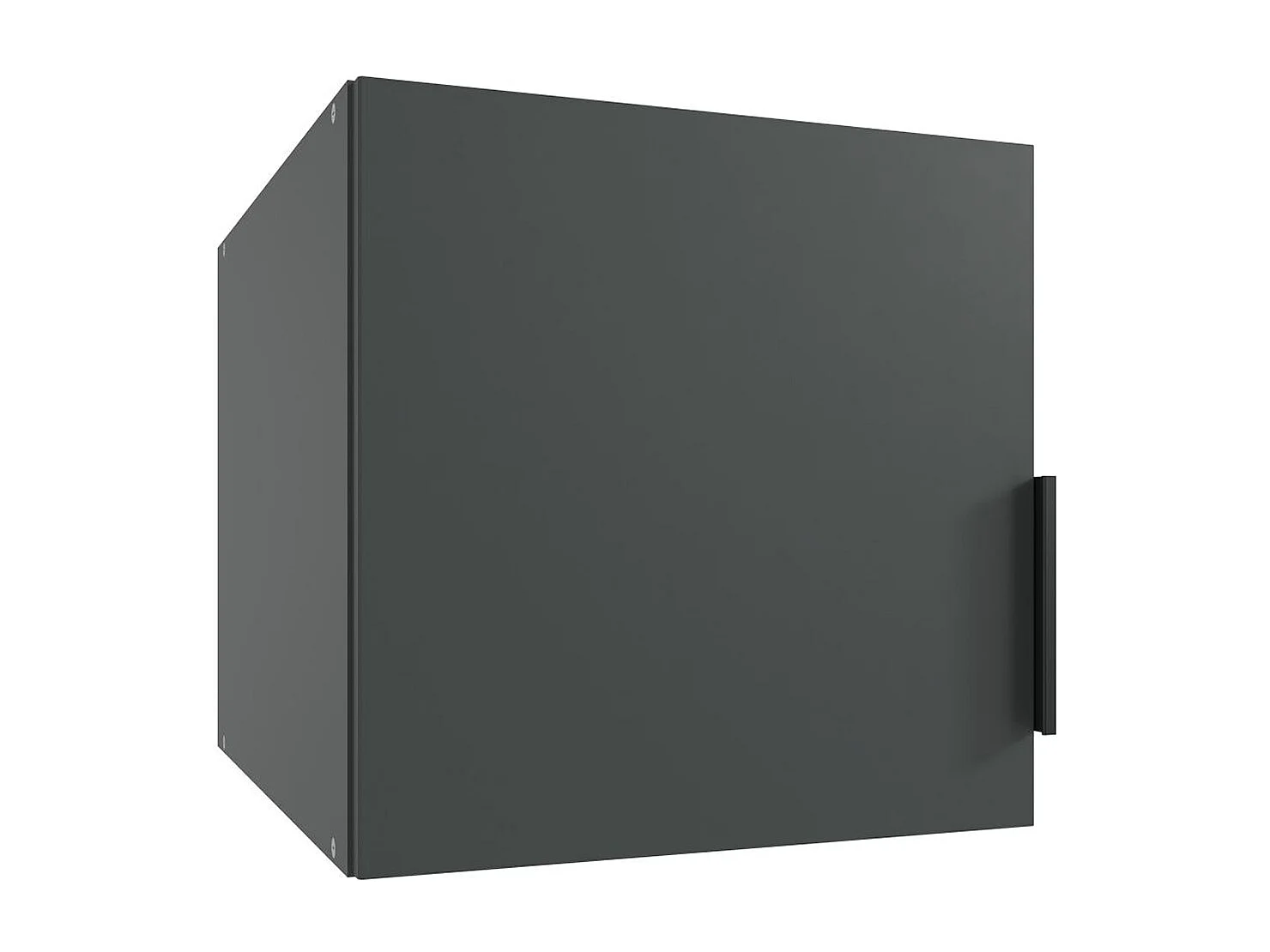Surmeuble pour armoire, meuble de rangement avec 1 porte coloris graphite - Longueur 40 x Hauteur 40 x Profondeur 54 cm 