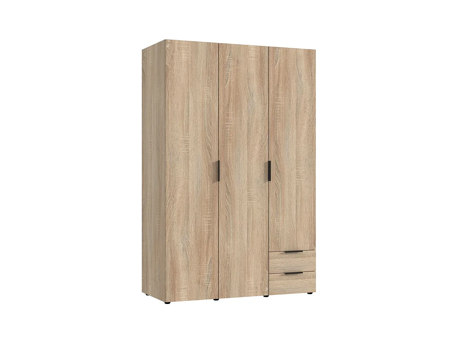 Armoire, placard garde-robe coloris imitation chêne -Longueur 120 x Hauteur 185 x Profondeur 54 cm 