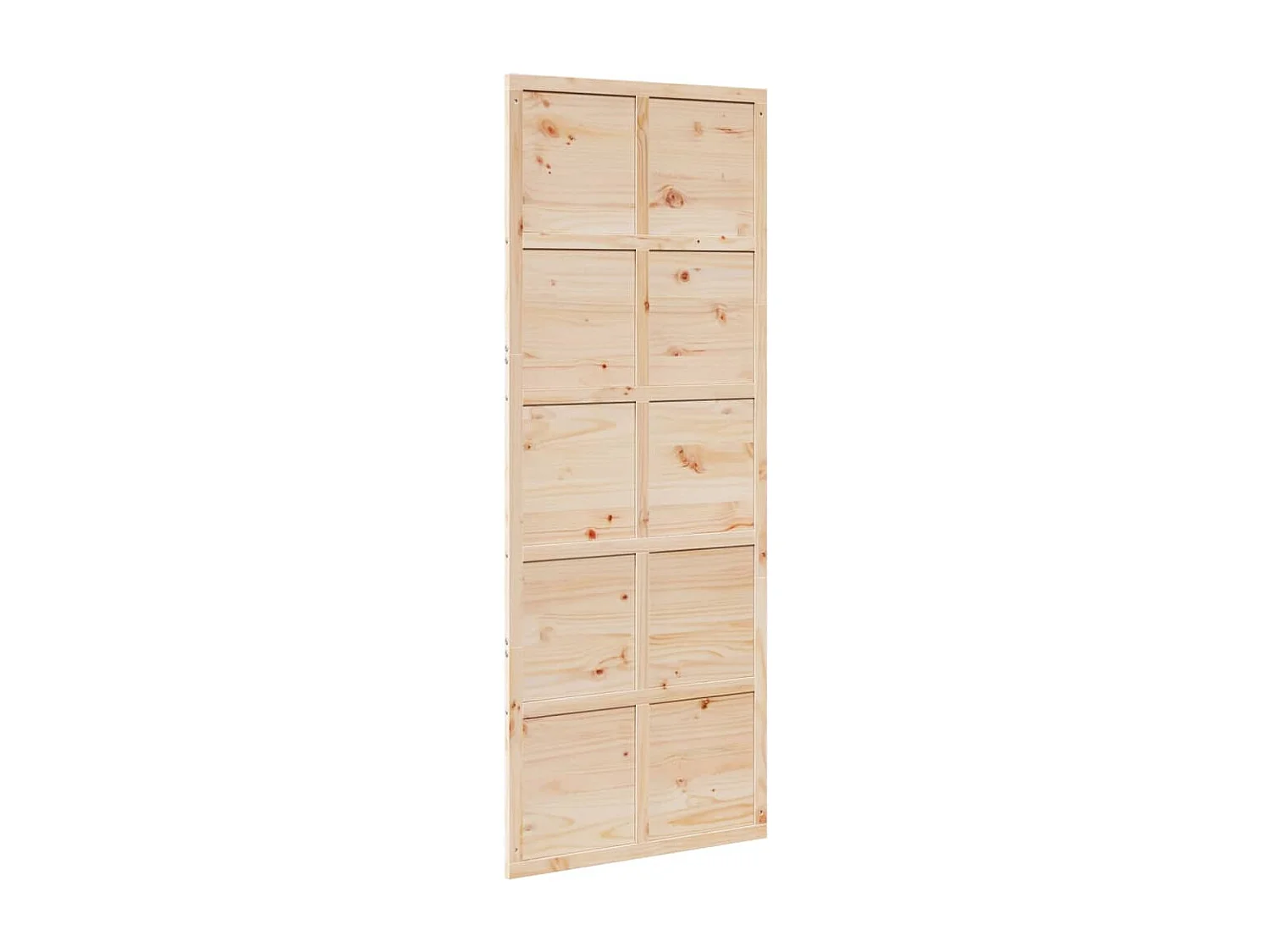 Porta per Granaio 80x208 cm in Legno Massello di Pino