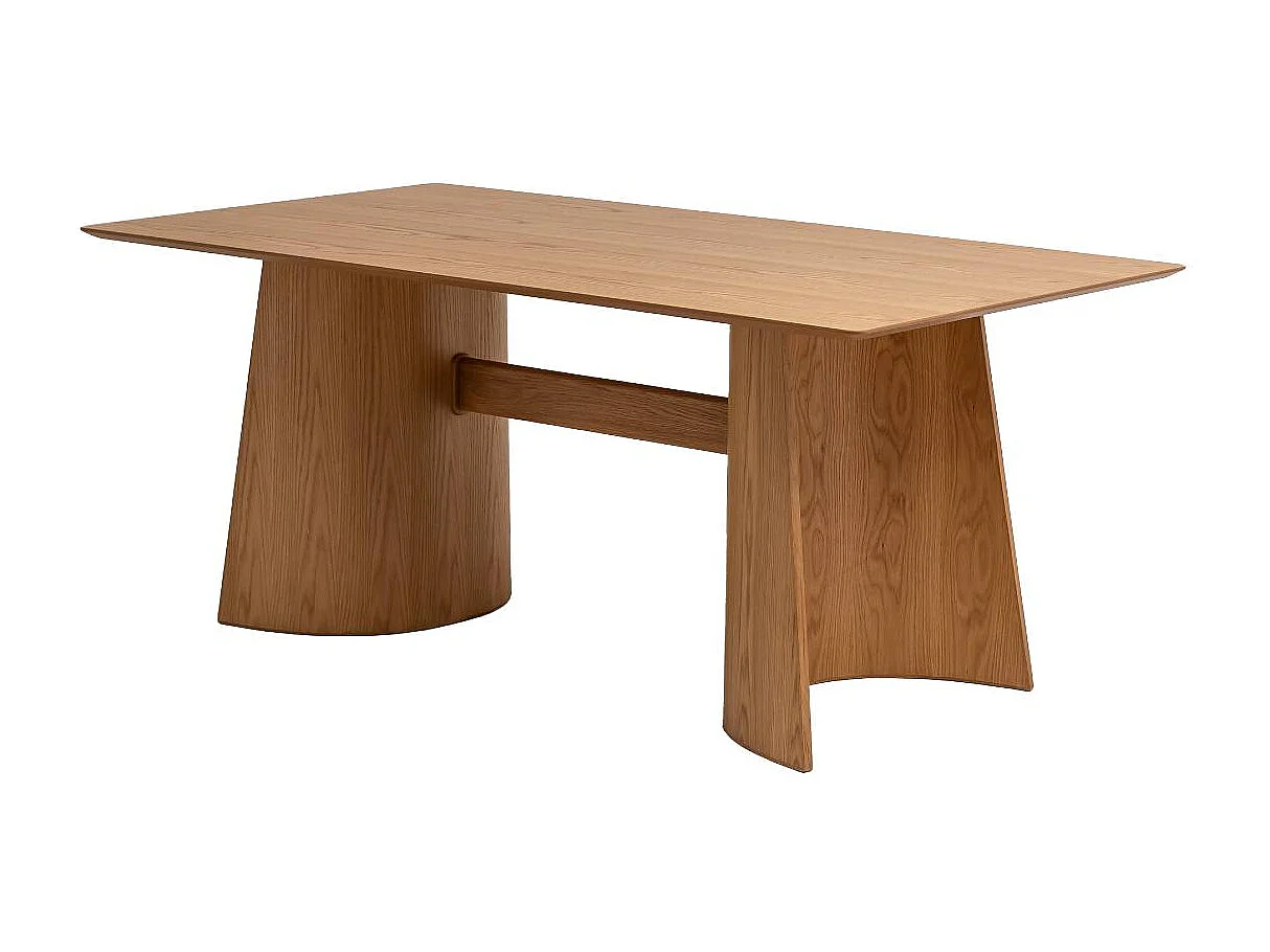 Table à manger en bois de chêne Almaric