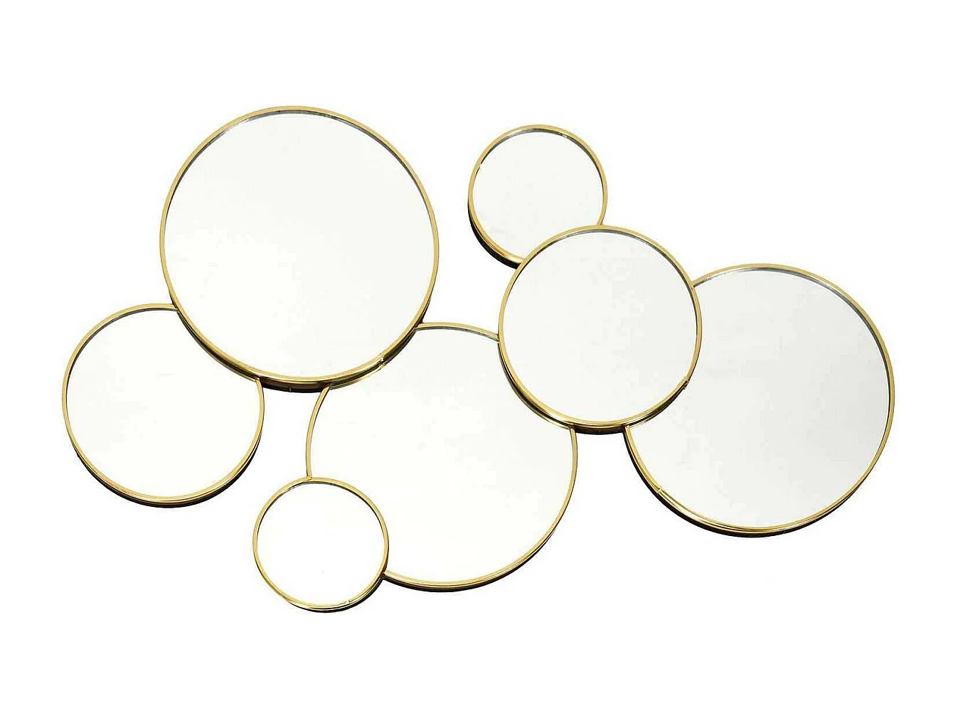 Decoration Miroir Rond Or