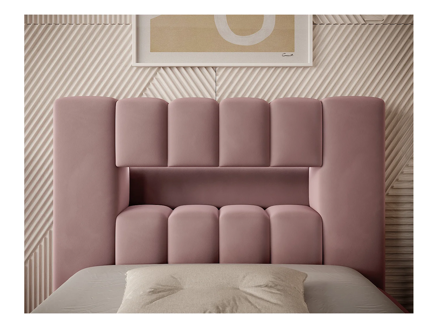 Bett Hero  XS (90x200)/Stoff/Pink