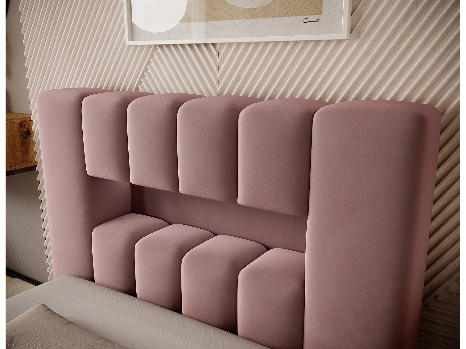 Letto Hero XS (90x200)/Tessuto/Rosa