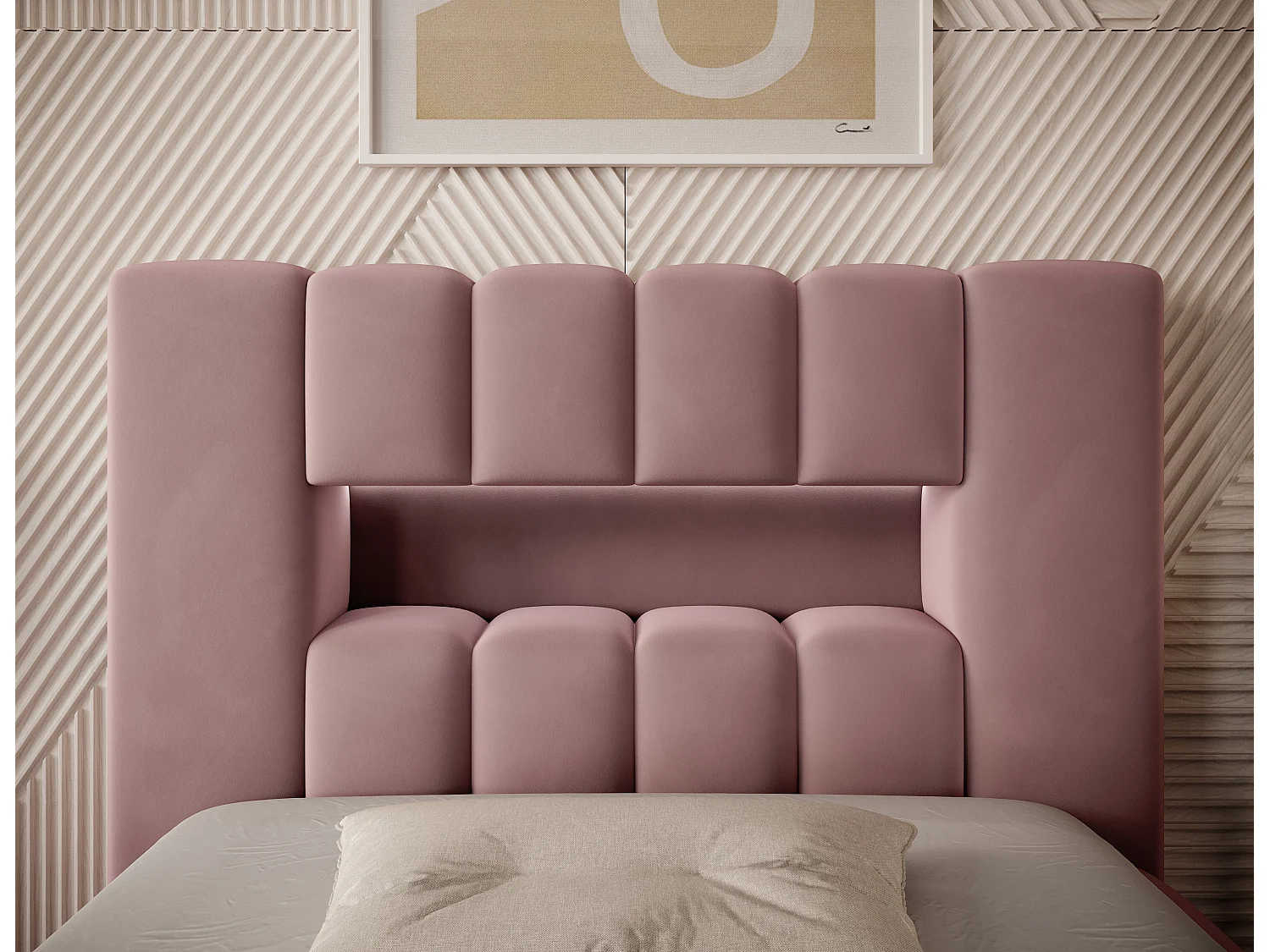 Letto Hero XS (90x200)/Tessuto/Rosa