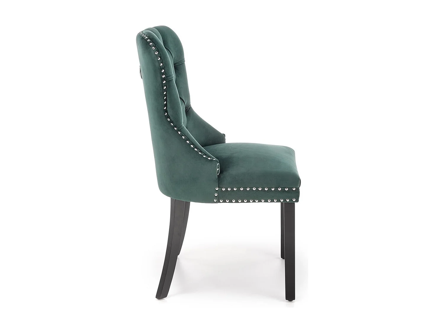 Stuhl Miya/Samtstoffbezug/Grün