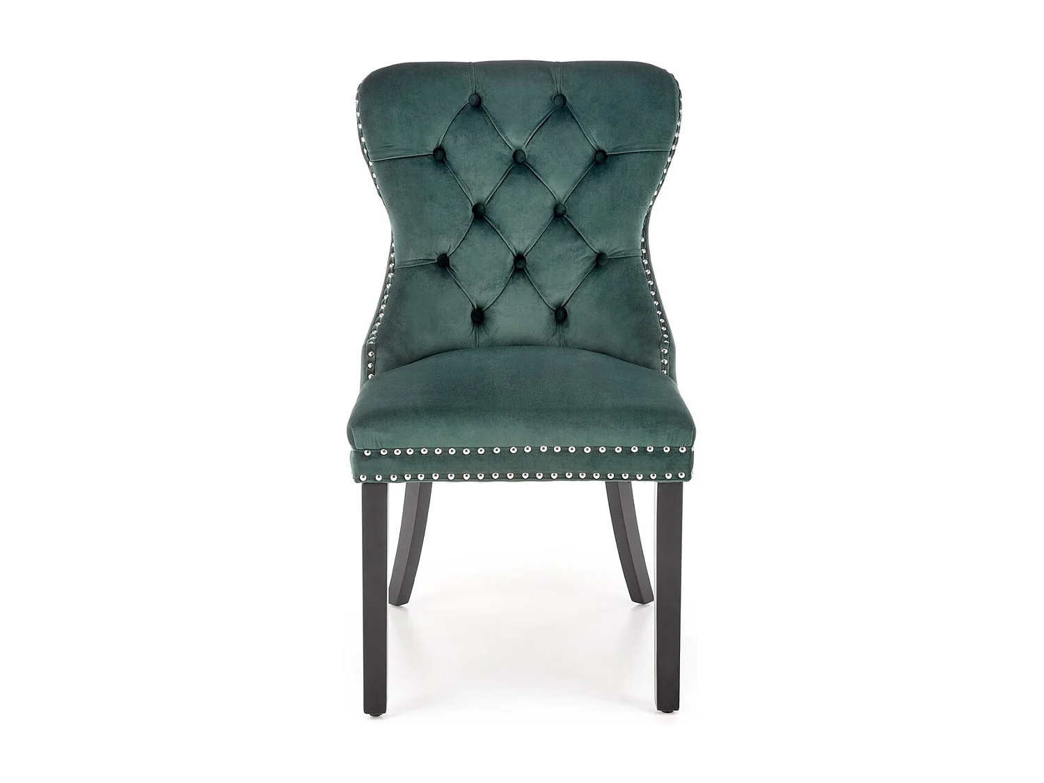 Stuhl Miya/Samtstoffbezug/Grün