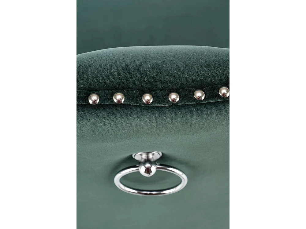 Stuhl Miya/Samtstoffbezug/Grün