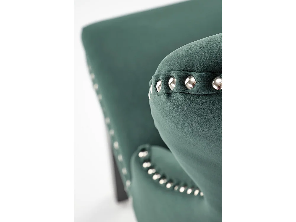 Stuhl Miya/Samtstoffbezug/Grün