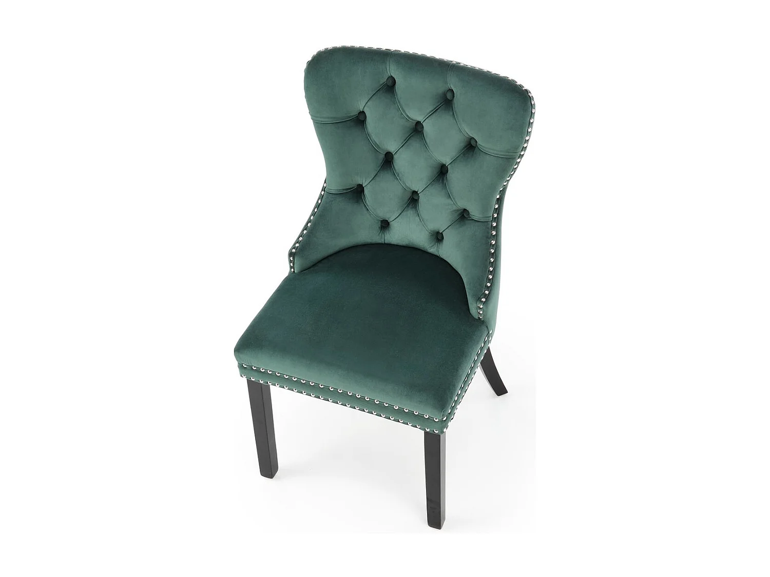 Stuhl Miya/Samtstoffbezug/Grün