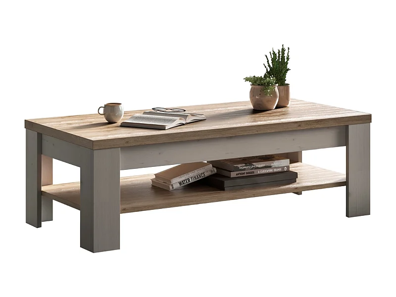 Couchtisch mit Ablageboden L110 cm - COUNTRY