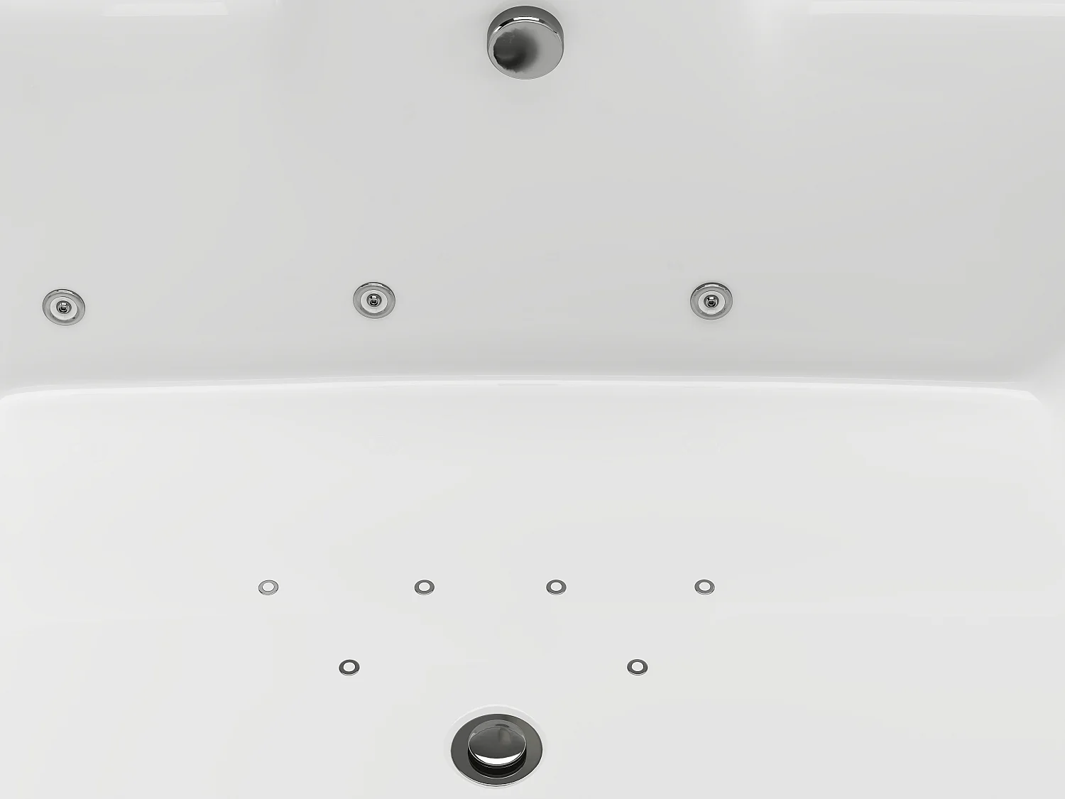 Bañera de hidromasaje blanca - 2 plazas - 390 L - 180 x 120 x 60 cm - VOLUTA