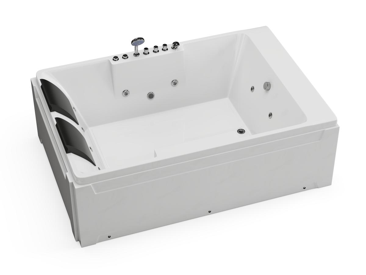 Whirlpool-Badewanne - 2 Personen - 515 l - 182 x 122 x 62 cm - Ecke links - günstig online kaufen
