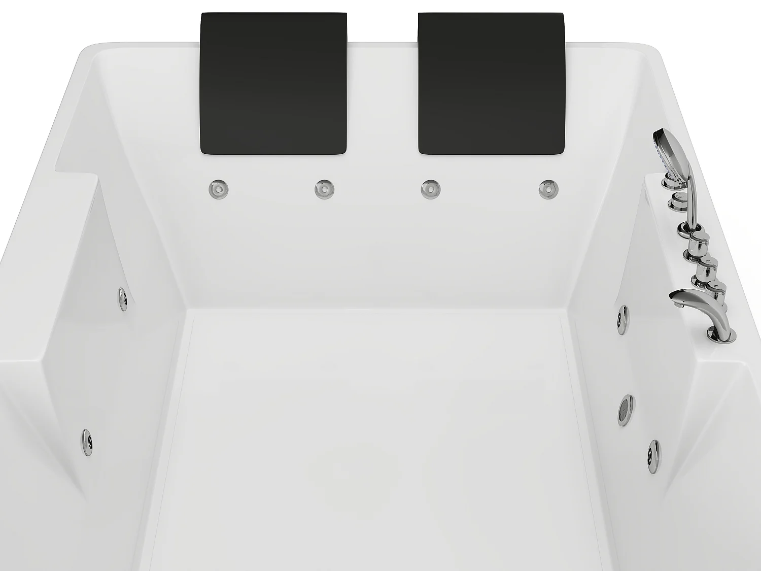 Baignoire balnéo - 2 places - 515 L - 182 x 122 x 62 cm - Angle gauche - THALASSA