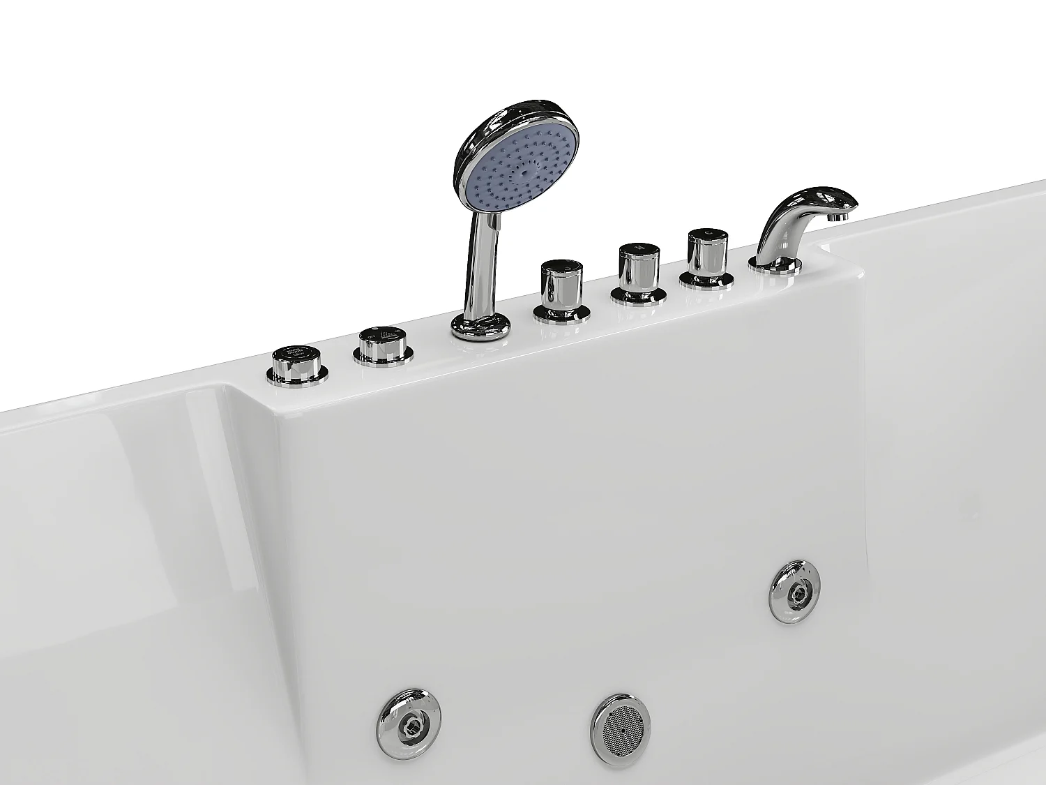 Vasca per balneoterapia 2 posti 515 litri 182 x 122 x 62 cm Angolo a sinistra  - THALASSA