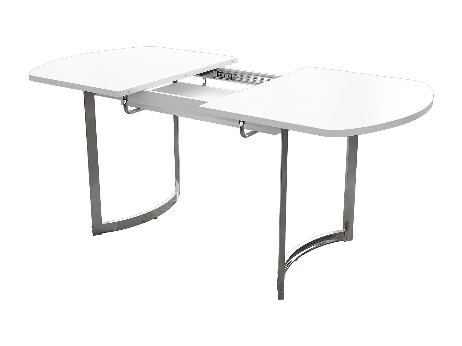 Uitschuifbare eettafel voor 4 tot 6 personen in MDF - 140/180 x 80 cm - Wit