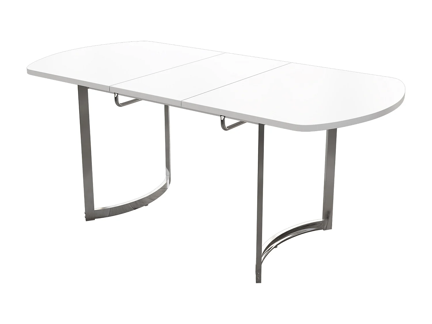 Uitschuifbare eettafel voor 4 tot 6 personen in MDF - 140/180 x 80 cm - Wit