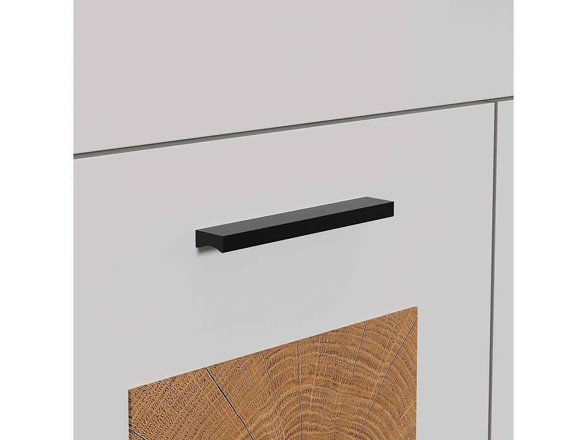 Tv-meubel met 2 deuren, 1 lade, 1 open vak en 1 kabelopening L170 cm - VITORIA